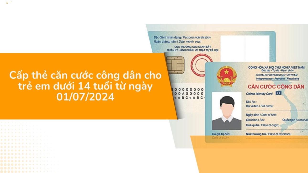 Thông tin về cấp căn cước cho công dân là trẻ em