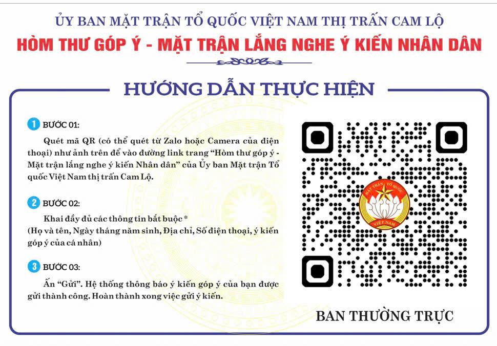 Ra mắt mô hình “Hòm thư góp ý - Mặt trận lắng nghe ý kiến Nhân dân”